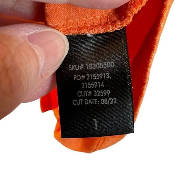 Torrid Womens 1X Thick Thighs Spooky Vibes T Shirt Orange Jersey V Neck Tee - Picture 4 of 6